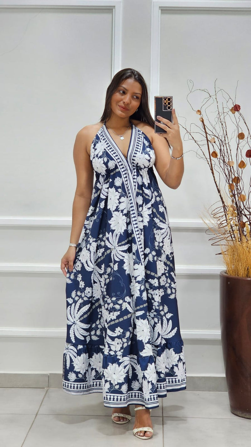 Vestido Longo Estilo Indiano -✨