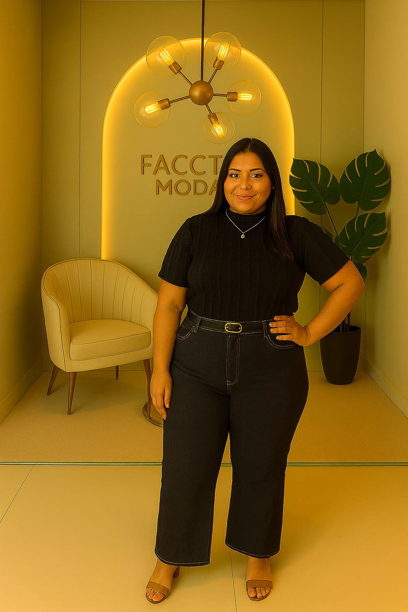 📌Blusa em Tecido Anarruga – Plus Size