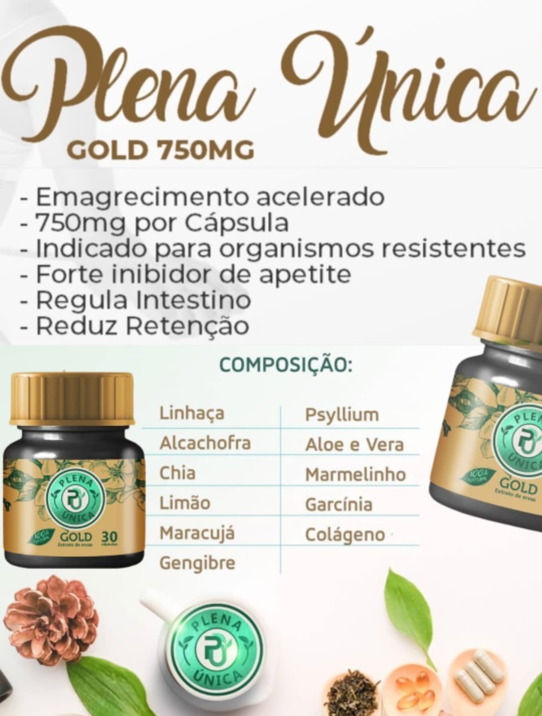 PLENA ÚNICA GOLD (antigo New Green Gold)